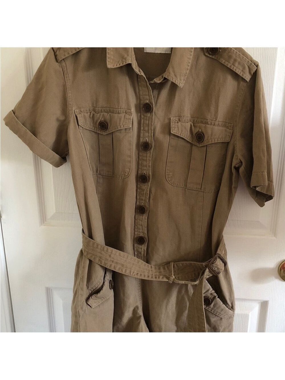 Size S Converse Khaki Denim Romper Safari Design Urban Explorer Gorpcore